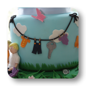 IT'S A BABY GIRL! A cake w/ so many things to CELEBRATE!